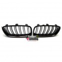 GRILLES CALANDRES SPORT DOUBLES LAMES LOOK CARBONE BMW SERIE 3 F30 & F31 (05291)