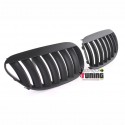 GRILLES CALANDRES SPORT NOIRES LARGES LAMES LOOK PACK M BMW SERIE 6 E63 E64 (05286)