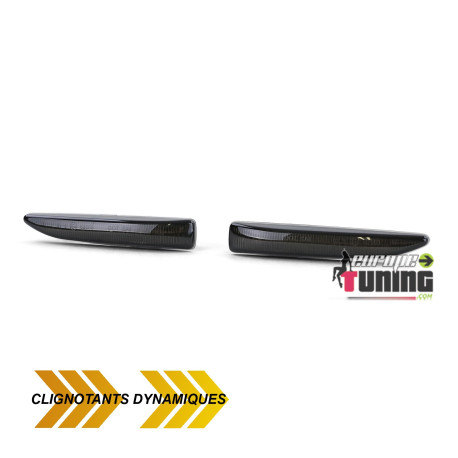 REPETITEURS NOIRS CLIGNOTANTS LED DYNAMIQUE BMW SERIE 7 E65 E66 E67 E68 (05298)