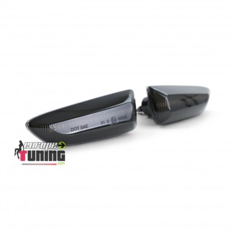 REPETITEURS NOIRS CLIGNOTANTS LED OPEL ASTRA J ZAFIRA C CROSSLAND X ...(05300)