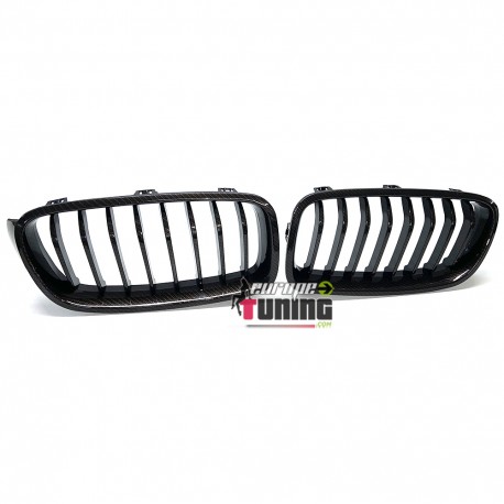 GRILLES CALANDRES SPORT LOOK CARBONE BMW SERIE 3 F30 F31 (05302)