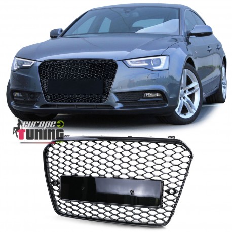CALANDRE SPORT NOIRE BRILLANTE LIGNE RS5 AUDI A5 2011-2016 PH2 (05315)