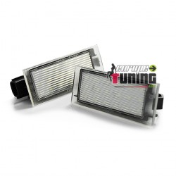 LEDS PLAQUE IMMATRICULATION 6000K RENAULT TWINGO 2 CLIO 3 MEGANE LAGUNA...(05338)