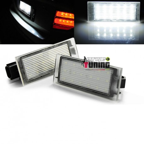 LEDS PLAQUE IMMATRICULATION 6000K RENAULT TWINGO 2 CLIO 3 MEGANE LAGUNA...(05338)