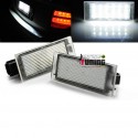 LEDS PLAQUE IMMATRICULATION 6000K RENAULT TWINGO 2 CLIO 3 MEGANE LAGUNA...(05338)