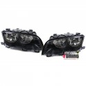 2 PHARES AVANTS NOIRS FEUX BMW SERIE 3 E46 5 PORTES 1998-2001 (05339)