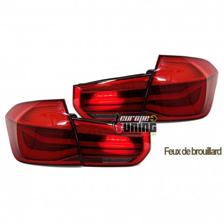 FEUX LED ROUGE BMW SERIE 3 F30 LOOK PHASE 2 POUR PHASE 1 2011-2015 (05364)