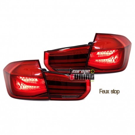 FEUX LED ROUGE BMW SERIE 3 F30 LOOK PHASE 2 POUR PHASE 1 2011-2015 (05364)