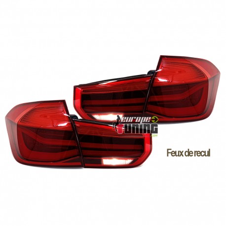 FEUX LED ROUGE BMW SERIE 3 F30 LOOK PHASE 2 POUR PHASE 1 2011-2015 (05364)