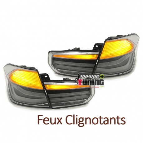FEUX LED GRIS BMW SERIE 3 F30 LOOK PHASE 2 POUR PHASE 1 2011-2015 (05366)