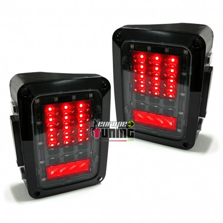 FEUX SPORT NOIRS A LED POUR JEEP WRANGLER JK 2007-2018 (05383)