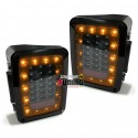 FEUX SPORT NOIRS A LED POUR JEEP WRANGLER JK 2007-2018 (05383)