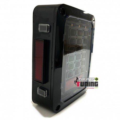 FEUX SPORT NOIRS A LED POUR JEEP WRANGLER JK 2007-2018 (05383)