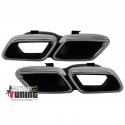 DOUBLE SORTIES ECHAPPEMENT LOOK AMG POUR MERCEDES CLASSE C W205 APRES 2014 (04581)