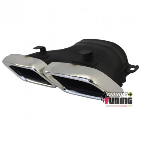 DOUBLE SORTIES ECHAPPEMENT LOOK AMG POUR MERCEDES CLASSE C W205 APRES 2014 (04581)