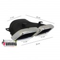 DOUBLE SORTIES ECHAPPEMENT LOOK AMG POUR MERCEDES CLASSE C W205 APRES 2014 (04581)