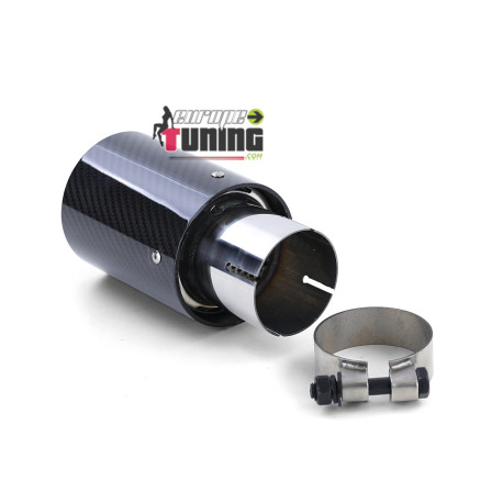 SORTIE SILENCIEUX ECHAPPEMENT SPORT CARBONE LOOK PACK M V8 UNIVERSELLE BMW (05388)