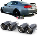 4 SORTIES SILENCIEUX ECHAPPEMENT SPORT CARBONE PACK M V8 UNIVERSELLES BMW (05390)
