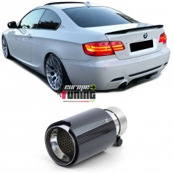 SORTIE SILENCIEUX ECHAPPEMENT SPORT CARBONE LOOK PACK M V8 UNIVERSELLE BMW (05388)