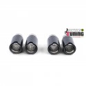 4 SORTIES SILENCIEUX ECHAPPEMENT SPORT CARBONE PACK M V8 UNIVERSELLES BMW (05390)