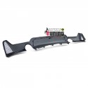 DIFFUSEUR SPORT NOIR BRILLANT SORTIES DROITE ET GAUCHE BMW SERIE 4 COUPE F32 F36 PACK M (05395)