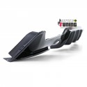 DIFFUSEUR SPORT NOIR BRILLANT SORTIES DROITE ET GAUCHE BMW SERIE 4 COUPE F32 F36 PACK M (05395)
