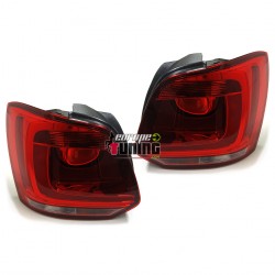 2 FEUX ARRIERES ROUGES VW VOLKSWAGEN POLO 6R 2009-2014 (05374)