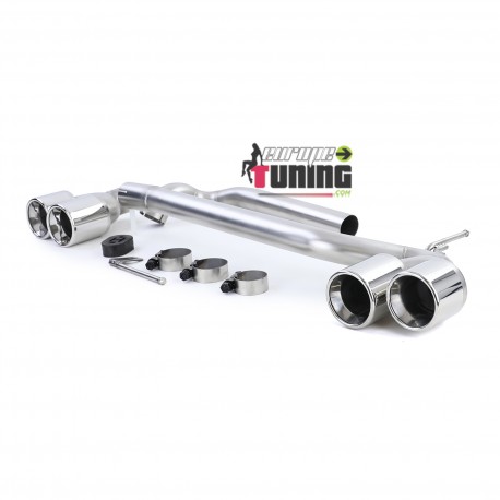 SORTIES ECHAPPEMENT INOX CONVERSION 4 SORTIES DUPLEX BMW SERIE 5 F10 F11 F12 F13 (05409)
