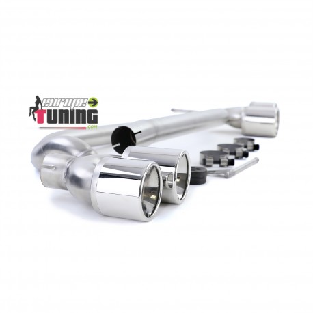 SORTIES ECHAPPEMENT INOX CONVERSION 4 SORTIES DUPLEX BMW SERIE 5 F10 F11 F12 F13 (05409)