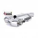 SORTIES ECHAPPEMENT INOX CONVERSION 4 SORTIES DUPLEX BMW SERIE 5 F10 F11 F12 F13 (05409)
