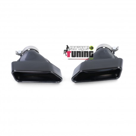 2 SORTIES ECHAPPEMENT NOIR SPORT PACK M V8 LCI BMW SERIE 5 F10 F11 F12 F13 (05411)