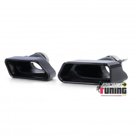 2 SORTIES ECHAPPEMENT NOIR SPORT PACK M V8 LCI BMW SERIE 5 F10 F11 F12 F13 (05411)
