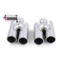4 SORTIES ECHAPPEMENT DUPLEX CHROME SPORT BMW SERIE 5 F10 F11 F12 F13 (05412)