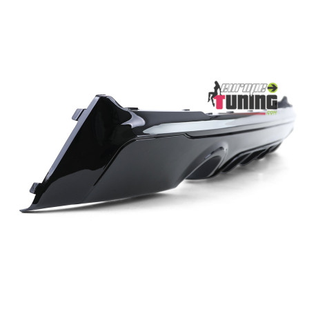 DIFFUSEUR SPORT NOIR BRILLANT SORTIES DROITE ET GAUCHE BMW SERIE 2 COUPE F22 PACK M (05419)