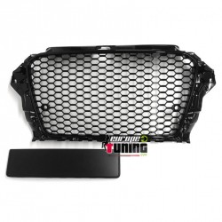 CALANDRE NOIRE SPORT LOOK RS3 AUDI A3 8V 2012-2016 AVEC PDC (04553)