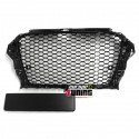 CALANDRE NOIRE SPORT LOOK RS3 AUDI A3 8V 2012-2016 AVEC PDC (04553)