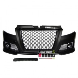 PARE CHOCS SPORT LOOK RS3 NOIR AUDI A3 8P2 2008-2013 AVEC PDC (04332)