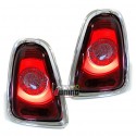 FEUX ROUGES LED RONDS CELIS POUR MINI COOPER R56 R57 2010-2014 LOOK F56 F57 (05426)