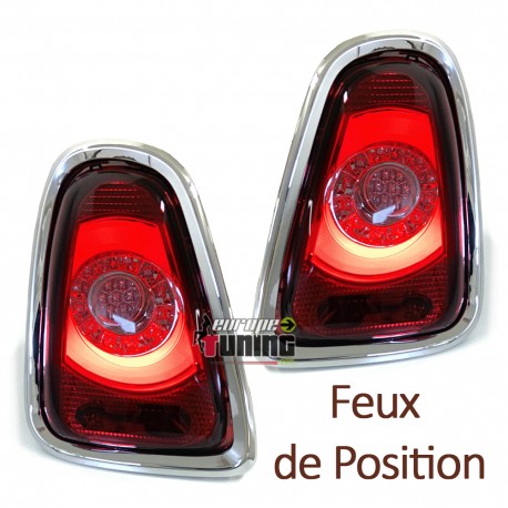 FEUX ROUGES LED RONDS CELIS POUR MINI COOPER R56 R57 2010-2014 LOOK F56 F57 (05426)