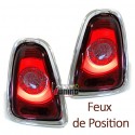 FEUX ROUGES LED RONDS CELIS POUR MINI COOPER R56 R57 2010-2014 LOOK F56 F57 (05426)