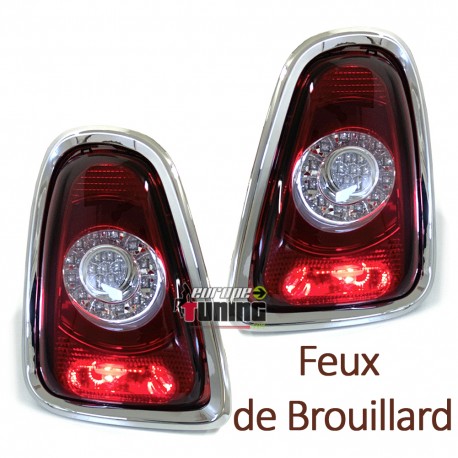 FEUX ROUGES LED RONDS CELIS POUR MINI COOPER R56 R57 2010-2014 LOOK F56 F57 (05426)