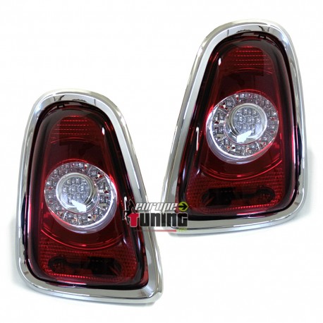 FEUX ROUGES LED RONDS CELIS POUR MINI COOPER R56 R57 2010-2014 LOOK F56 F57 (05426)