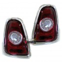 FEUX ROUGES LED RONDS CELIS POUR MINI COOPER R56 R57 2010-2014 LOOK F56 F57 (05426)
