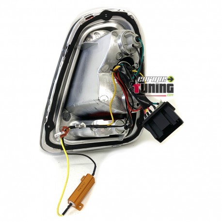 FEUX ROUGES LED RONDS CELIS POUR MINI COOPER R56 R57 2010-2014 LOOK F56 F57 (05426)