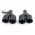 4 SORTIES ECHAPPEMENT DUPLEX SPORT NOIR BMW SERIE 5 F10 F11 F12 F13 (05427)