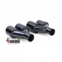 4 SORTIES ECHAPPEMENT DUPLEX SPORT NOIR BMW SERIE 5 F10 F11 F12 F13 (05427)