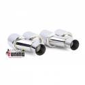 4 SORTIES ECHAPPEMENT DUPLEX SPORT CHROME BMW SERIE 5 F10 F11 F12 F13 (05428)