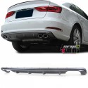 DIFFUSEUR SPORT LOOK S3 DOUBLES SORTIES DUPLEX AUDI A3 8V BERLINE ET CAB PH1 (05432)