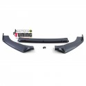 LAME DE SPOILER NOIR BRILLANT POUR PARE-CHOCS AVANT DE VOLKSWAGEN GOLF 7 GTI (05434)