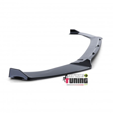 LAME DE SPOILER NOIR BRILLANT POUR PARE-CHOCS AVANT DE VOLKSWAGEN GOLF 7 GTI (05434)
